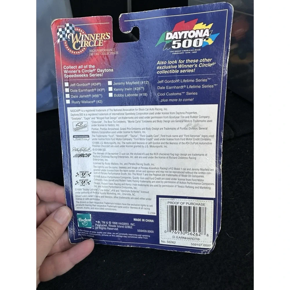 1999 Hasbro Winner's‎ Circle Speedweeks Series 1:64 Scale Die- Dale Earnhardt #3